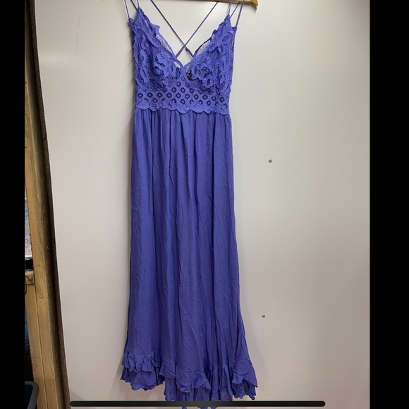 Free People Adella Maxi Slip Sapphire Periwinkle - Picture 8 of 9